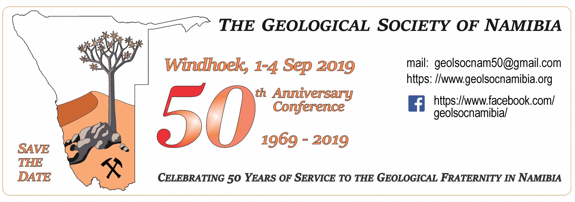 Geological Society of Namibia 50th Anniversary 2019 – SAVE THE DATE